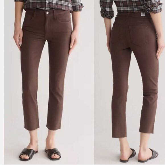 Frank & Eileen Pants - Frank & Eileen CORK Everyday Jean Waxed Denim in Chocolate Size 32